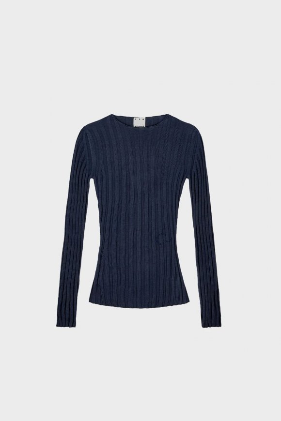 Copenhagen | CPH Rippsweat 1 Öko-Viskose Marineblau