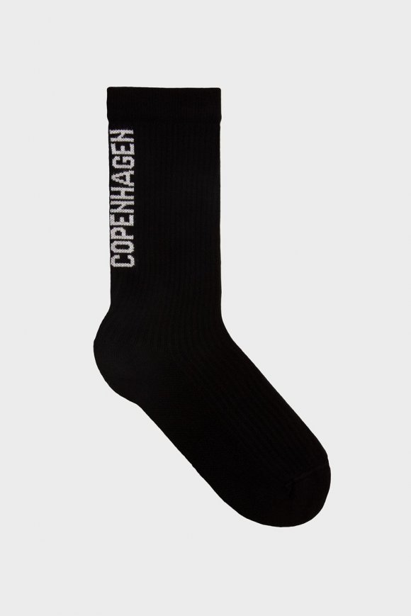 Kopenhagen | CPH Socken 4 Baumwollmischung Schwarz