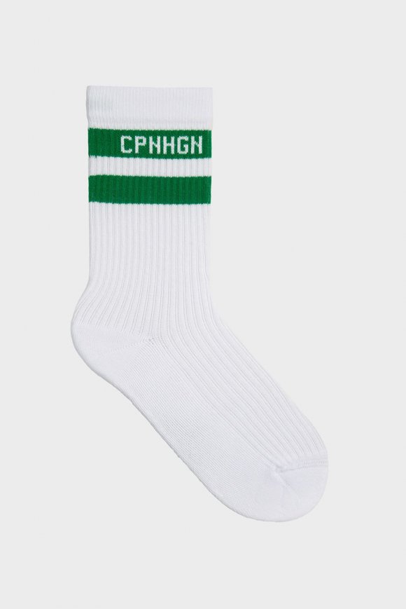 Copenhagen | CPH Socken 3 Baumwollmischung Weiß/Grün