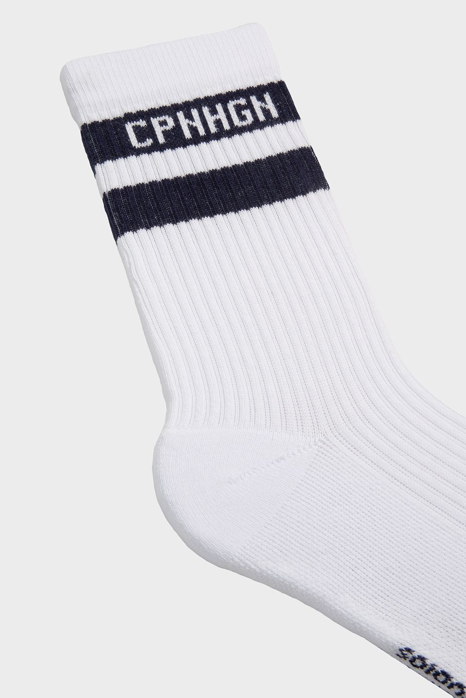 Kopenhagen | CPH Socken 3 Baumwollmischung Weiß/Marineblau