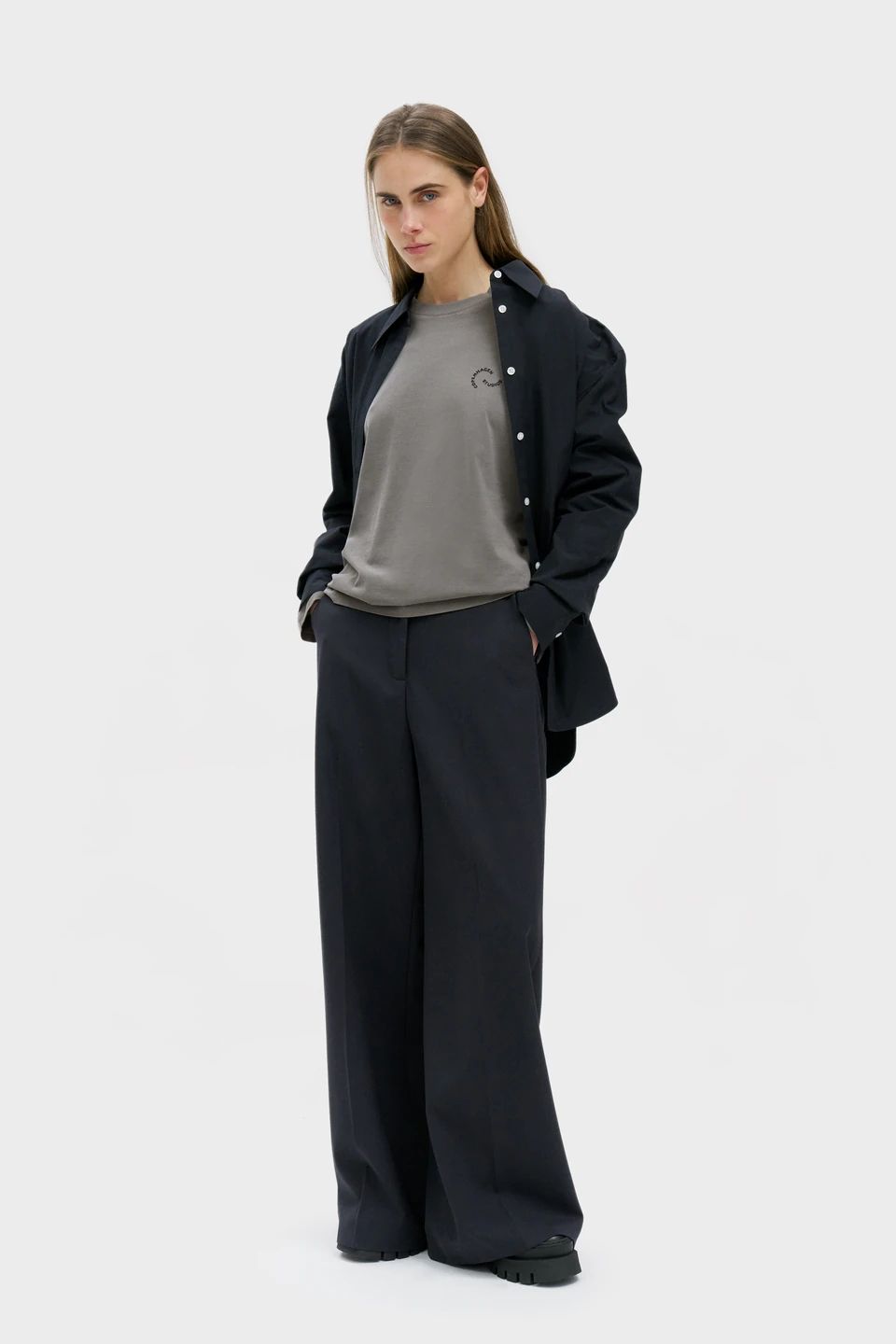 Copenhagen | CPH Langarmshirt 2 Baumwolle Grau