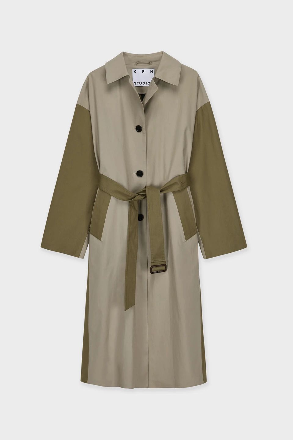 Copenhagen | CPH Mantel 3 Wasserabweisende Baumwolle Beige Braun