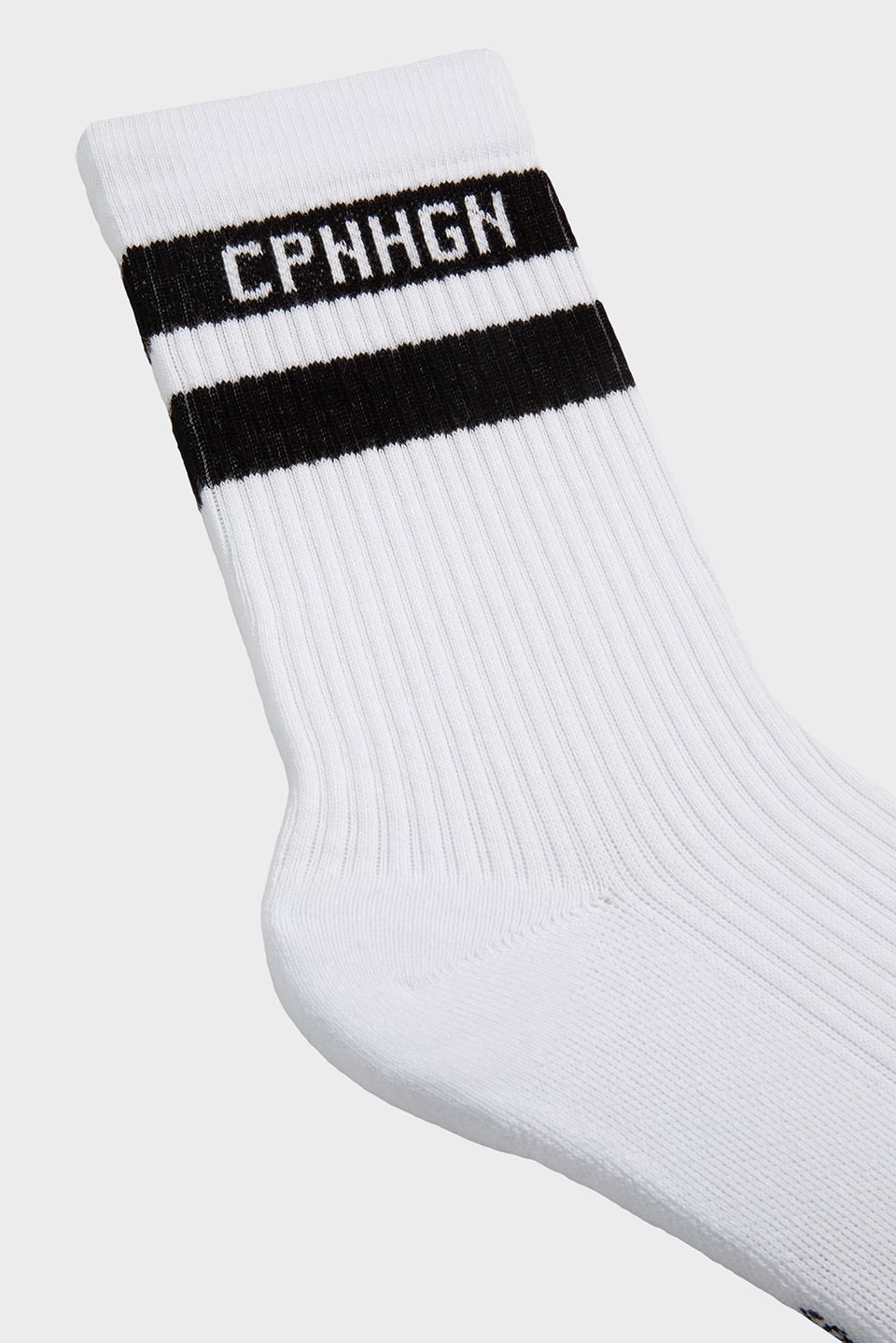 Kopenhagen | CPH Socken 3 Baumwollmischung Weiß/Schwarz