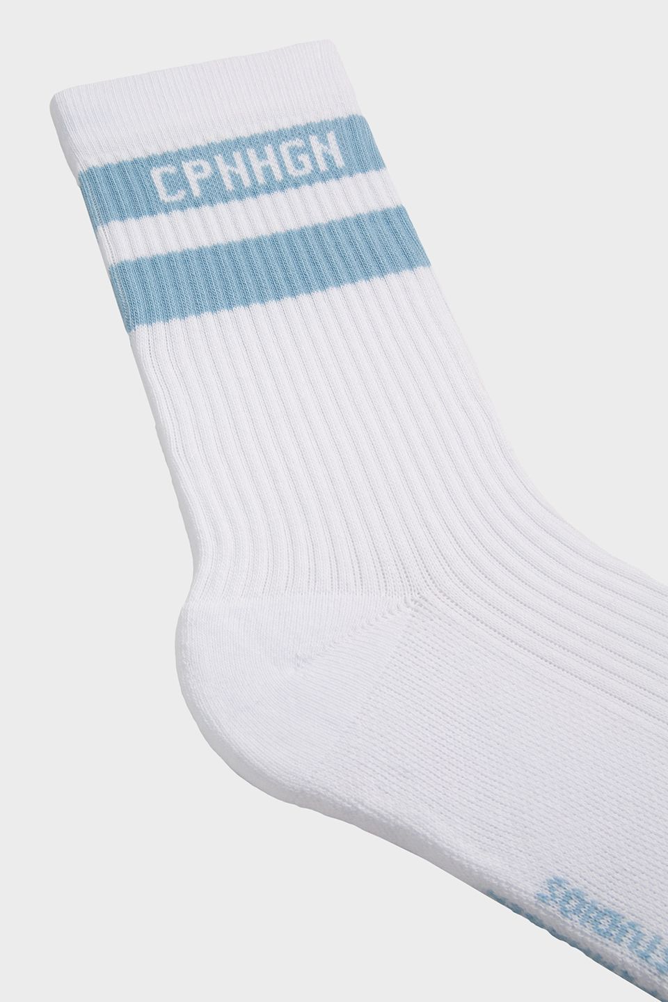 Kopenhagen | CPH Socken 3 Baumwollmischung Weiß/Hellblau
