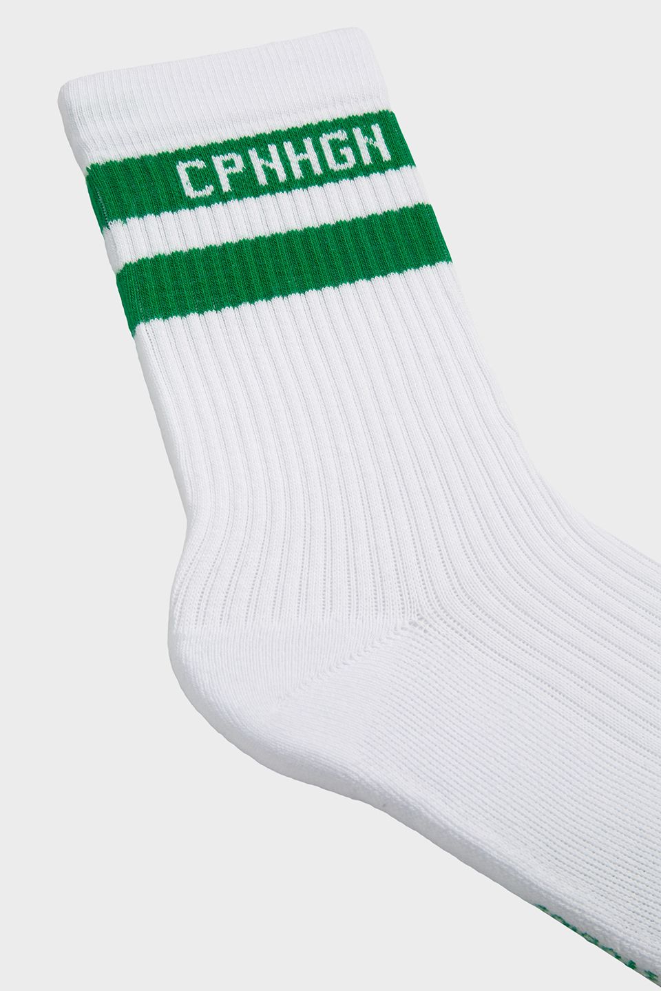 Copenhagen | CPH Socken 3 Baumwollmischung Weiß/Grün Copenhagen | CPH Socken 3 Baumwollmischung Weiß/Grün